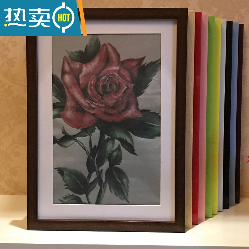 敬平创意相框挂墙7 8 10摆台16 18 20 24寸8开4K海报装裱画框A3a4 白色 小14寸挂式(可放25*35