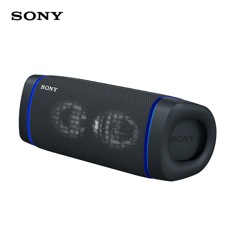 Sony/索尼 SRS-XB33-黑色 防水重低音便携无线蓝牙扬声器音箱立体声双喇叭