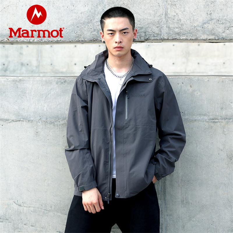 Marmot/土拨鼠 男士 户外运动防泼水压胶结构透气保暖冲锋衣