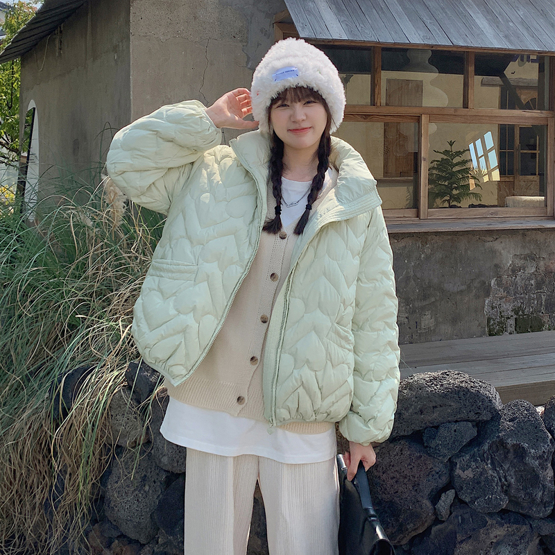 [1折价181.8元叠加优惠券]唐狮冬装新款女羽绒服面包服黑色羽绒外套女百搭设计感小众高清大图