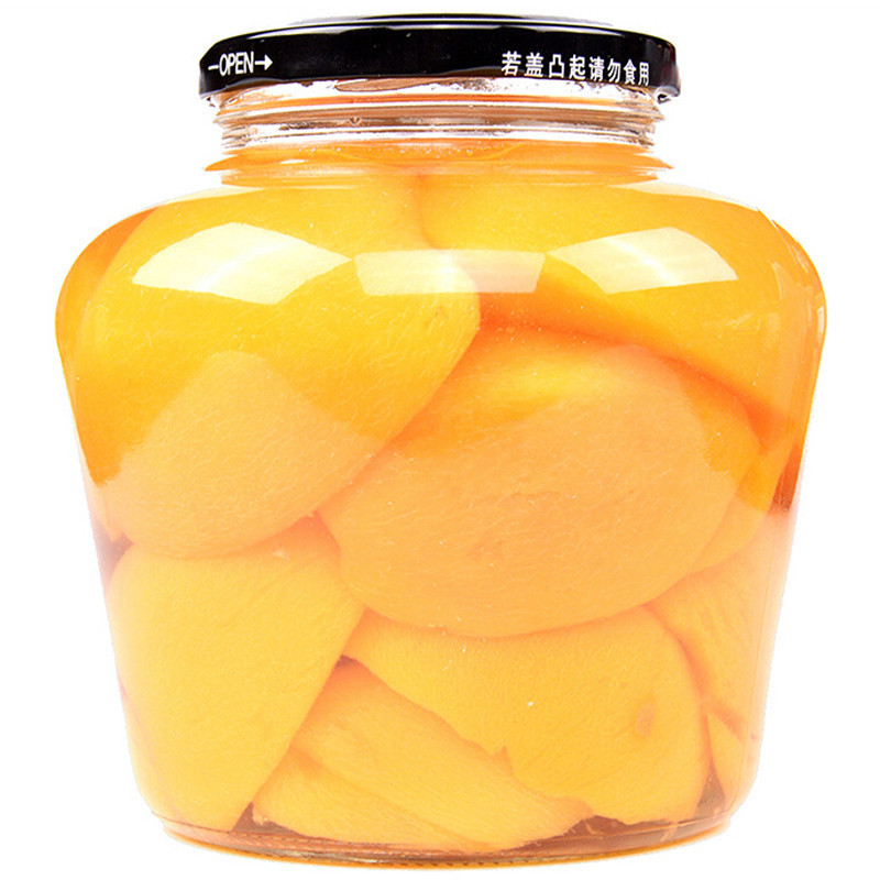 [苏宁超市]涞丰长寿桃黄桃罐头1200g水果速食罐头 方便速食