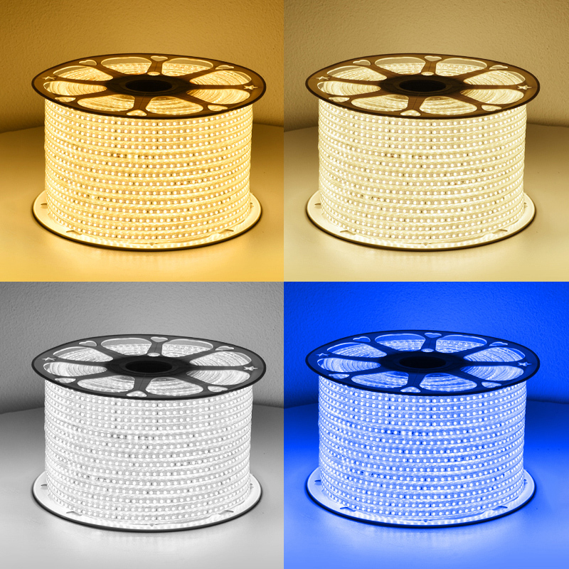 飞莺超亮灯带led三色家用变色客厅吊顶220v软灯条柔性霓虹光带条