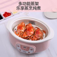 小浣熊电炖盅D2-F 1.2L容量多功能家用小型全自动煮粥神器燕窝电炖盅