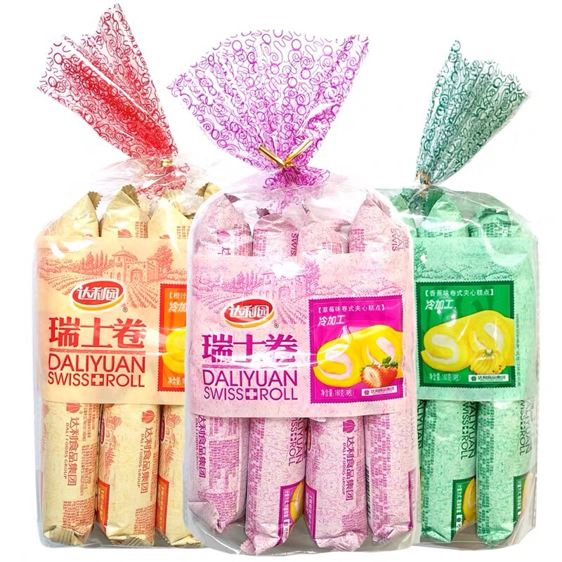 达利园瑞士卷草莓袋装200g