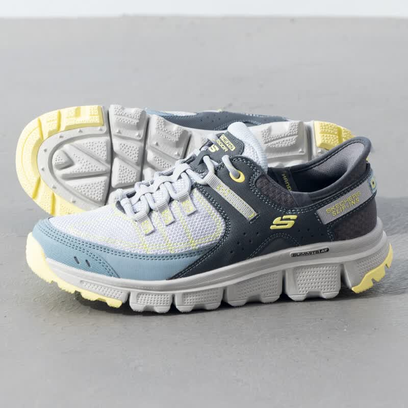 斯凯奇（Skechers）女鞋新款户外运动鞋复古潮流时尚徒步越野鞋缓震透气跑步休闲鞋180147-BLYL ZP高清大图