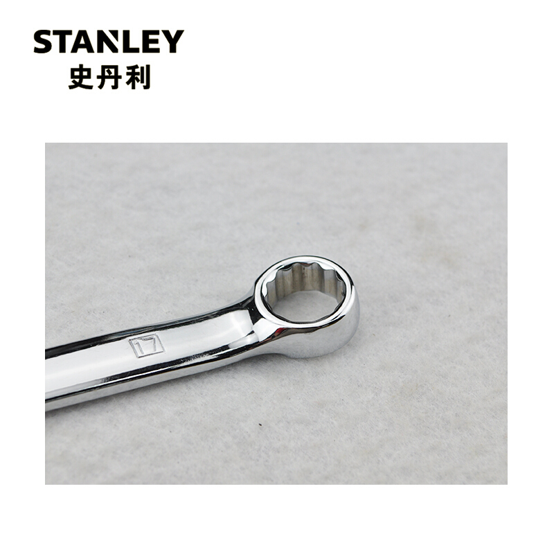 史丹利(STANLEY)93-523-1-22强力型公制精抛光两用长扳手32mm
