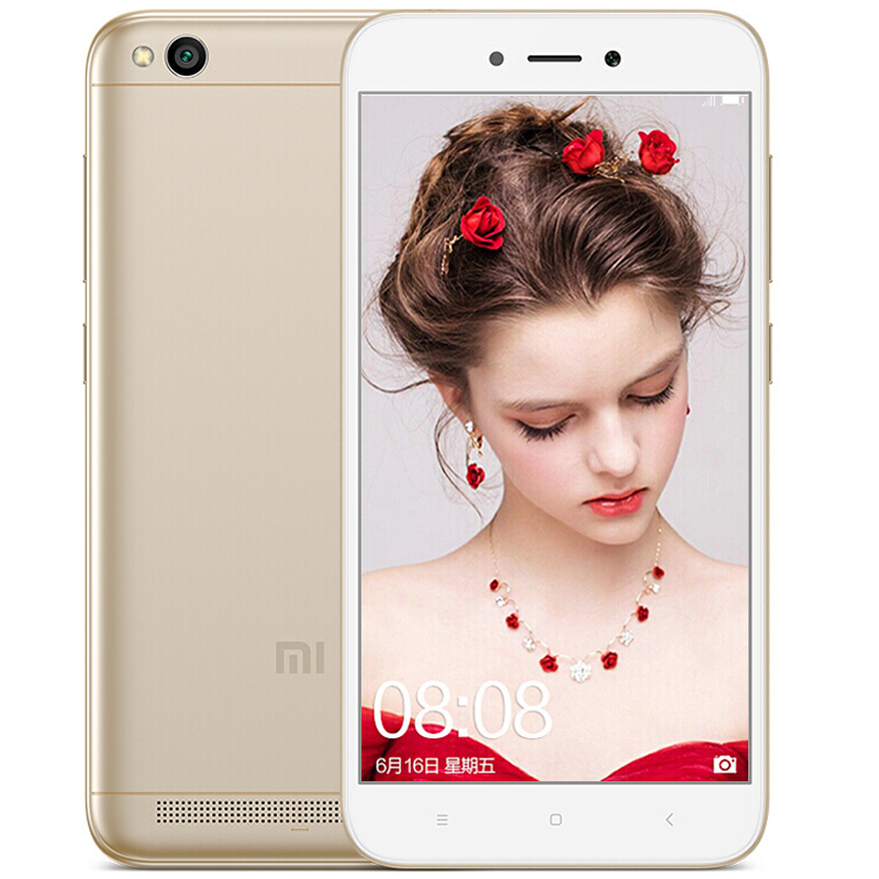 mi/小米 红米5A 全网通版 3GB+32GB 移动联通电信4G手机 双卡双待 香槟金