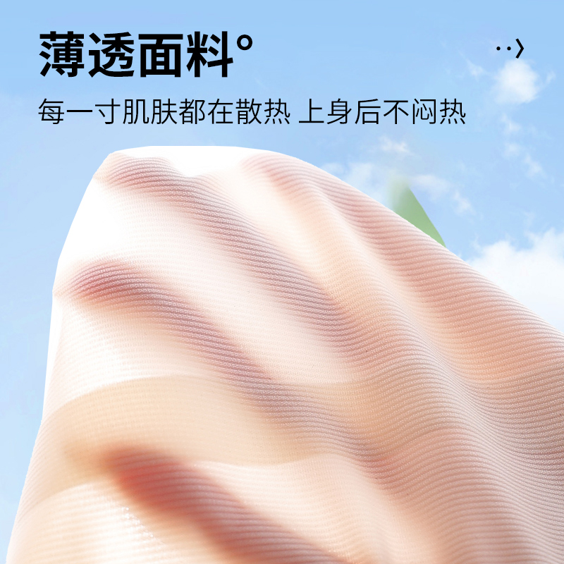 猫人内衣女夏季超薄款零感透气提拉小胸聚拢固定被全罩杯背心式文胸高清大图