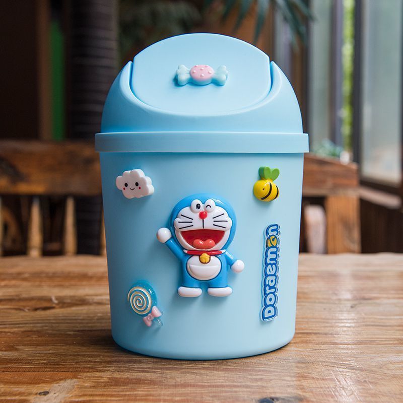 垃圾桶可爱少女心卧室家用小号垃圾桶带盖迷你创意车载收纳桶>800_800