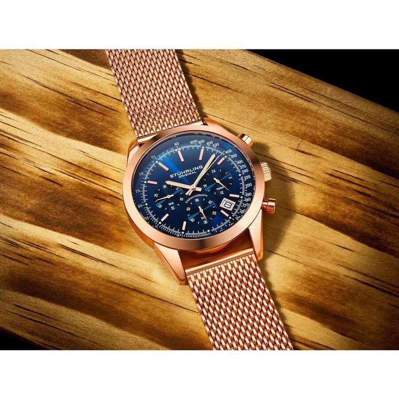 经典时尚 monaco摩纳哥计时石英绿色表盘44毫米男士石英手表 海外购