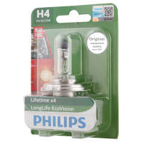 飞利浦(PHILIPS)恒劲光H4环保长寿型升级型汽车灯泡大灯近光灯远光灯卤素灯单支装 色温3100K