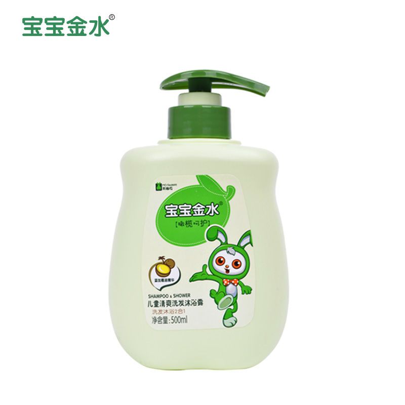 宝宝金水儿童清爽洗沐二合一橄榄+椰乳500ml