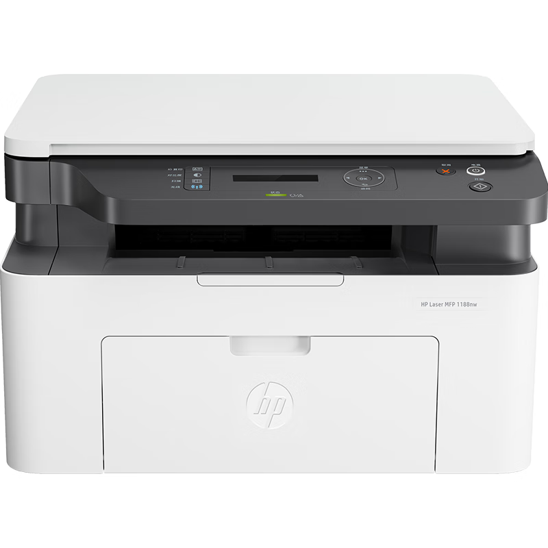 惠普 MFP 1188nw 锐系列黑白激光多功能无线WiFi手机打印机一体机A4复印件扫描三合一小型家用办公 惠普136W/136a/136wm/136nw惠普1188nw打印机高清大图