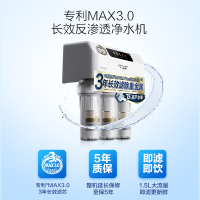 AO史密斯(A.O.Smith)厨下式家用直饮净水器R600ENA1 3:1废水比 1.5升大流量净水机