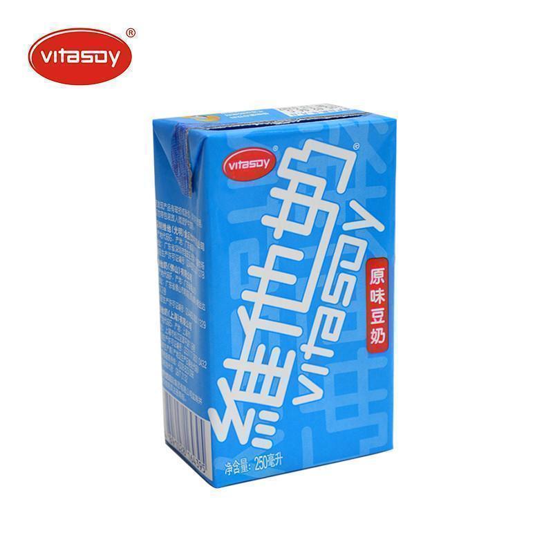 维他奶原味豆奶植物奶蛋白饮料250ml*12盒