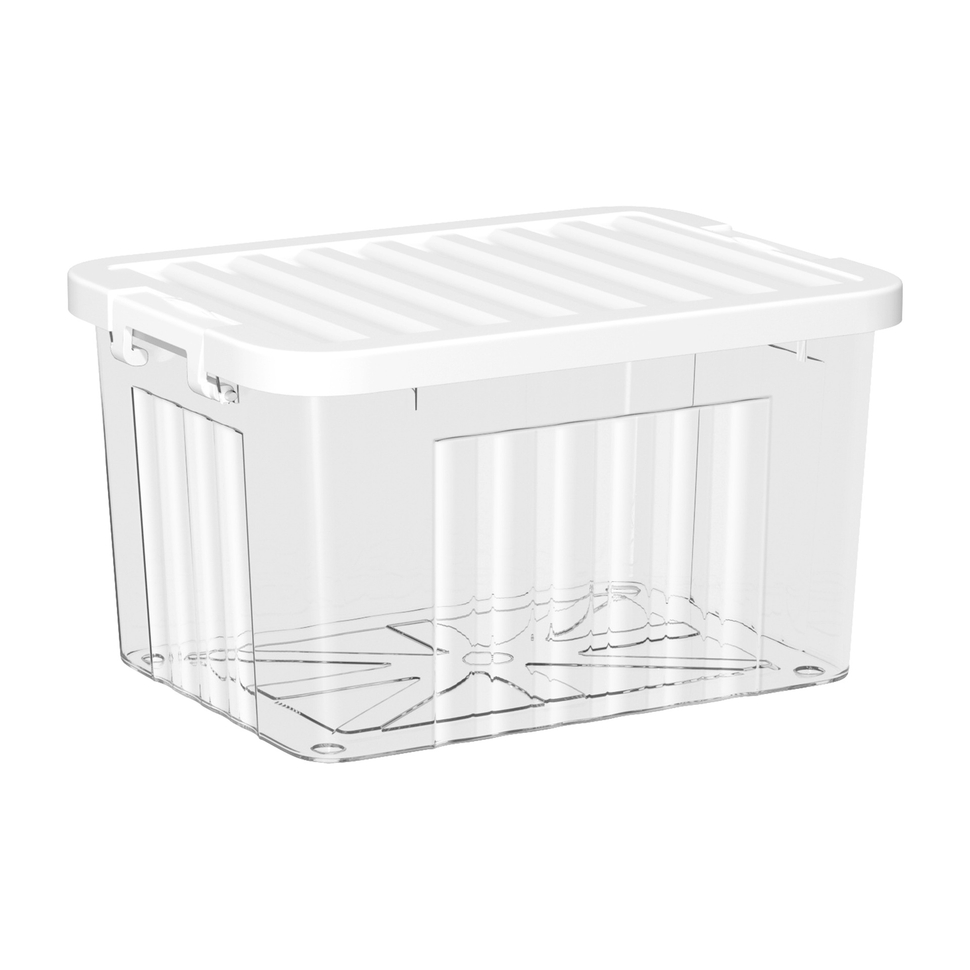 SPACEXPERT收纳箱多尺寸杂物衣物防尘储物整理箱 20L无轮子:38*28*22cm高清大图