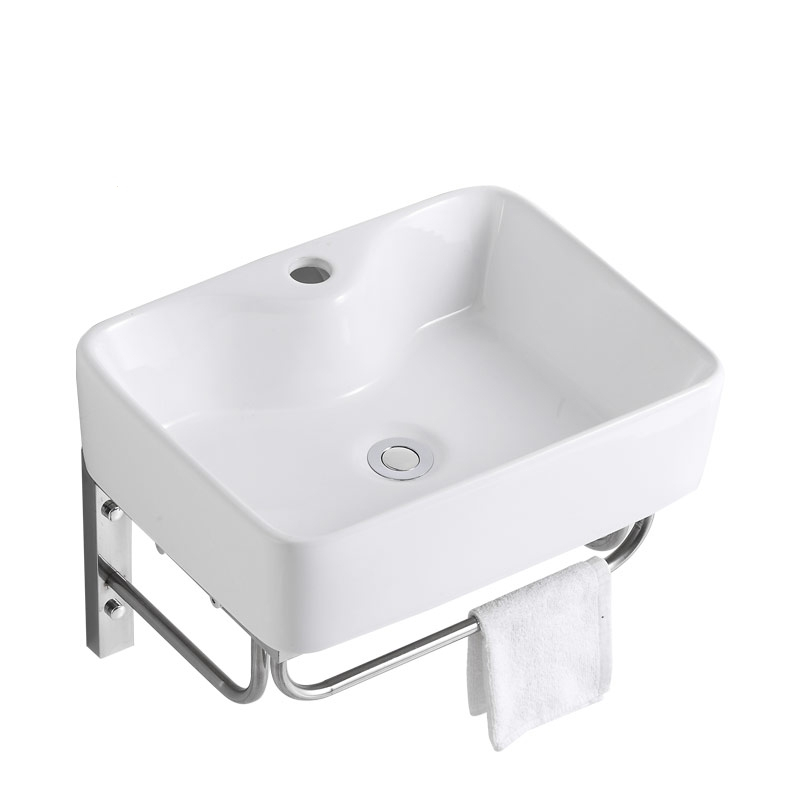 家用洗手盆柜组合小卫生间阳台挂盆浴室单盆挂墙式陶瓷洗脸盆