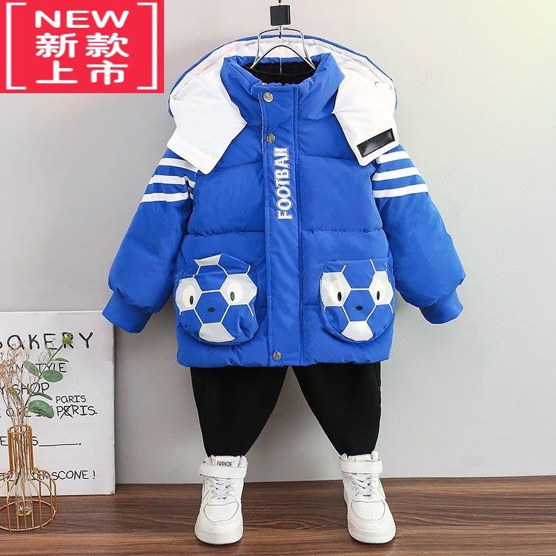 可莉允儿童棉服男童冬季外套2022新款加厚宝宝冬装小童洋气童装羽绒棉衣图片