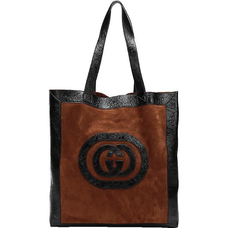 gucci古驰男女中性皮革大号购物袋手提单肩包519335d6zvt