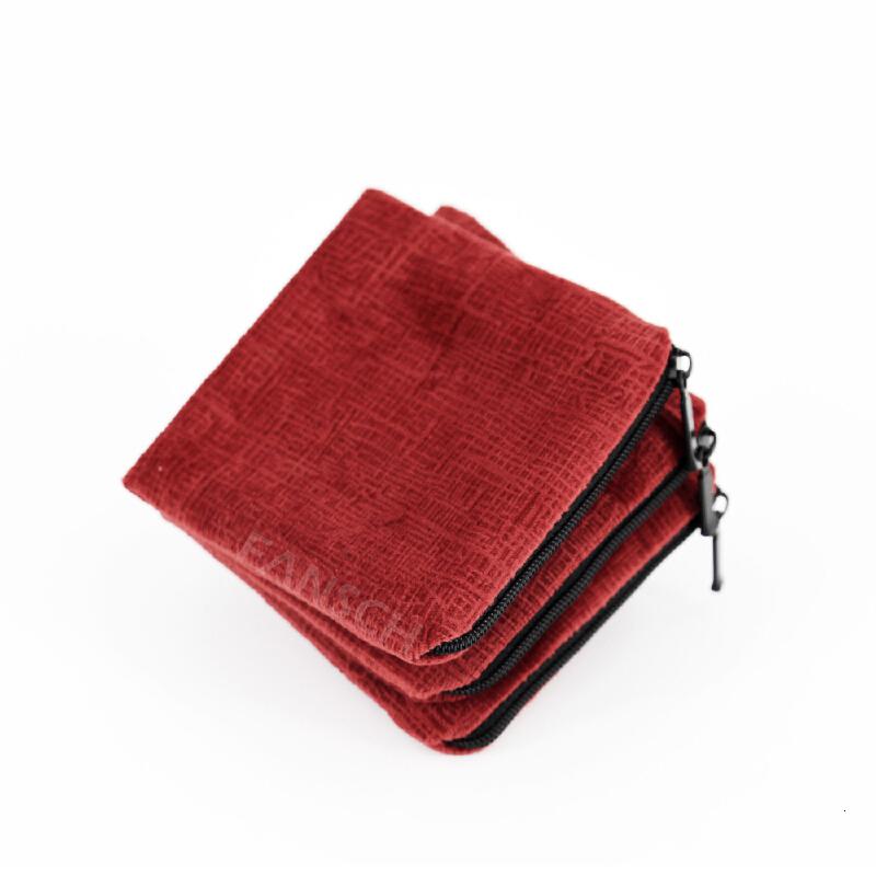 收纳包手工拉链袋 超软零钱包 首饰袋 绒布袋小布袋 便携式口红袋子