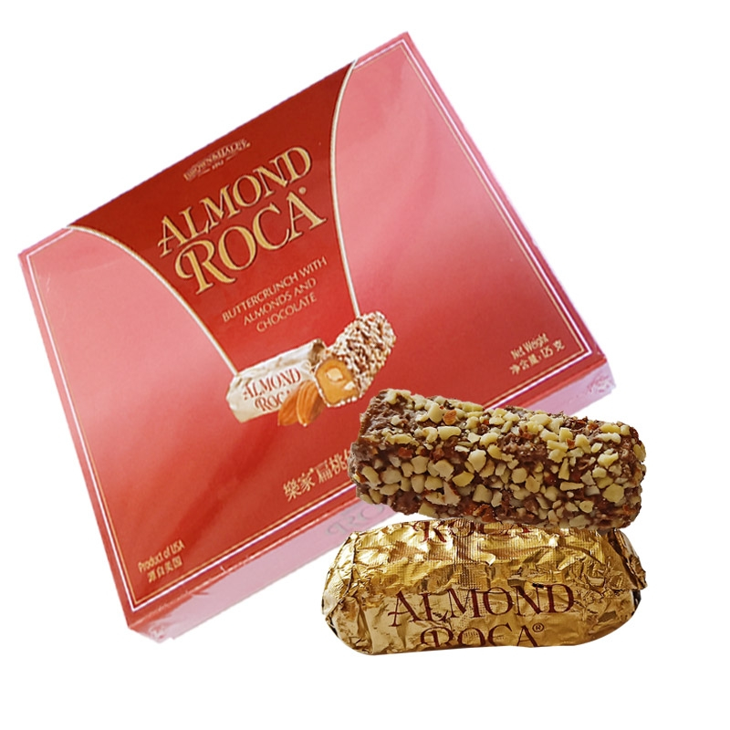 乐家(ROCA)进口巧克力 美国进口巧克力Almond Roca乐家扁桃仁巧克力礼盒零食糖果125g【价格 图片 品牌 报价】-苏宁易购趣淘专营店