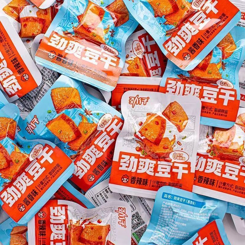 劲仔劲爽豆干酱香味200g零食休闲食品素食辣味解馋包装麻辣厚豆干