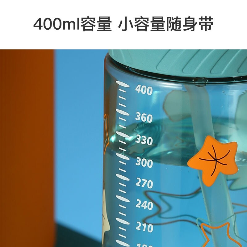杯具熊儿童水杯幼儿园宝宝防漏吸管杯儿童防摔鸭嘴杯学饮杯 BEDDYBEAR手提高清大图