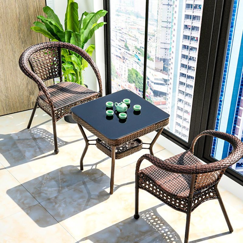 藤椅三件套组合休闲茶桌庭院腾滕椅子室外阳台小茶几藤编户外桌椅