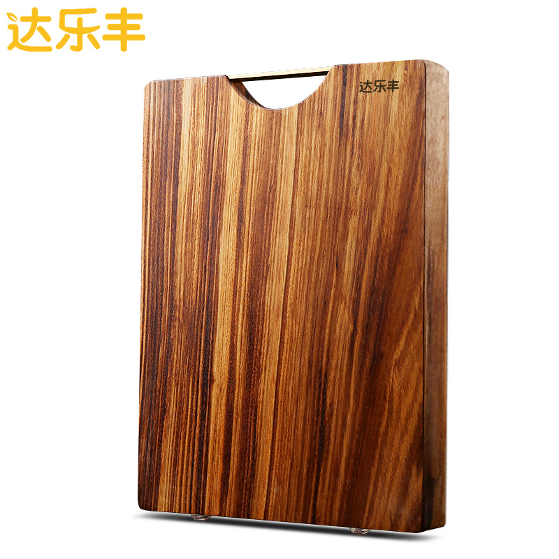 达乐丰 木质无漆无蜡菜板50*35*2CM金楠木长方形菜板 厨房砧板 实木家用切菜板 加厚案板 刀板面板高清大图