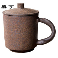 鼎亨纯手工原矿岩泥粗陶瓷大茶杯景德镇喝喝茶杯泡茶杯会议杯