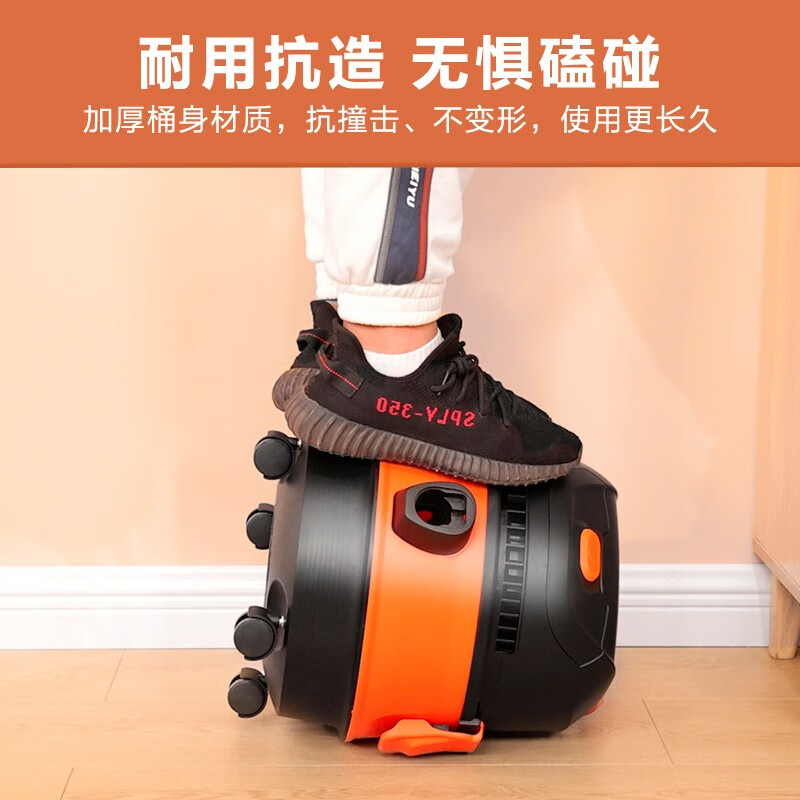 海尔(Haier)桶式吸尘器家用吸猫毛干湿两用大吸力1200W大功率有线吸尘器开荒保洁使用 HZ-T615高清大图