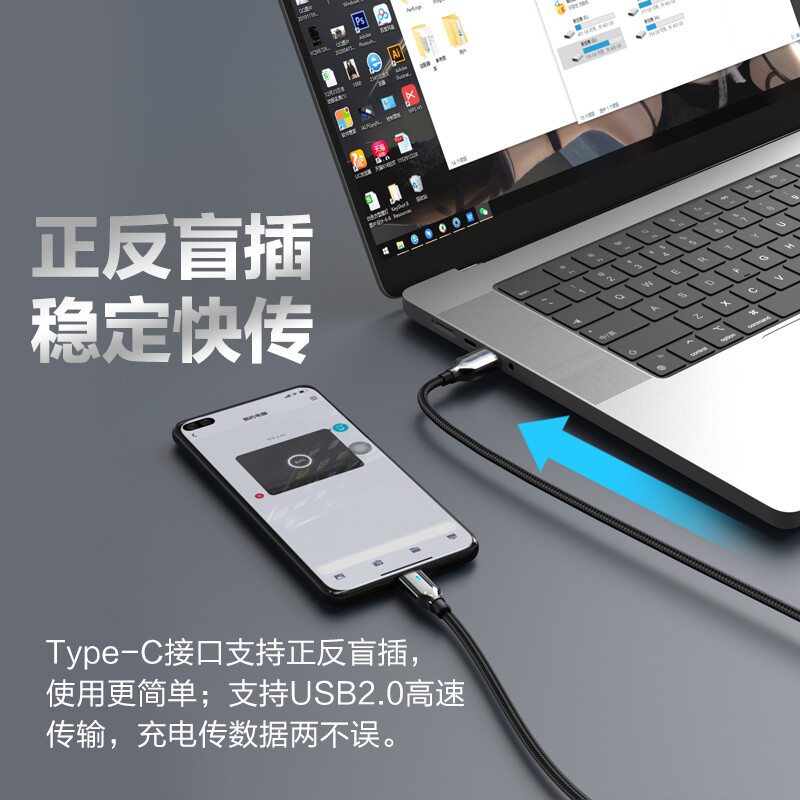 品胜(PISEN) Type-c数据线DM-TC23-1200 根高清大图