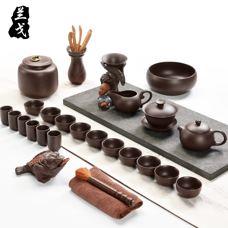 美帮汇紫砂功夫茶具套装家用茶杯懒人西施壶陶瓷茶道配件茶壶单壶高清大图
