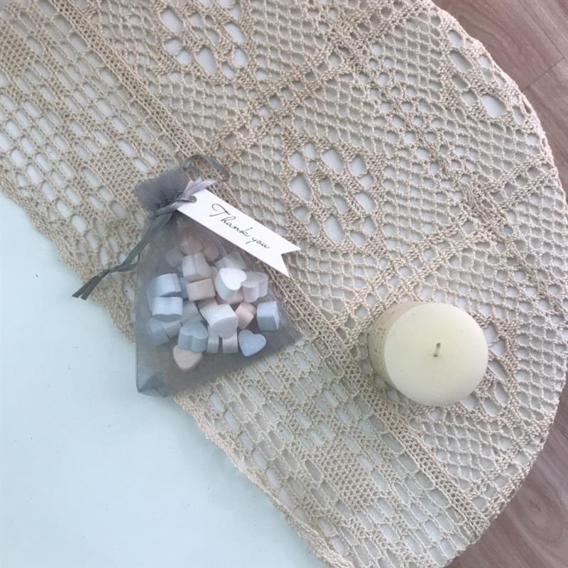 小 英国梨|香薰石膏爱心香包|橱柜车内挂饰自带香味 抖音舒fu佳纱袋