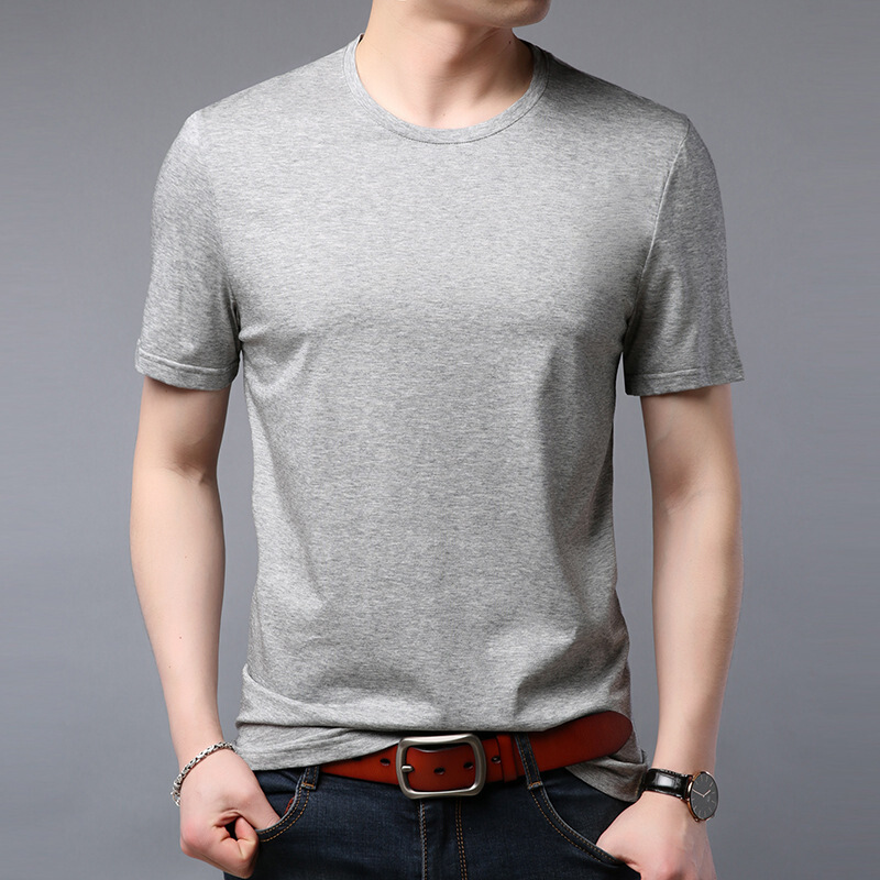 梵克公牛短袖t恤男2019年夏季新款青年男装商务休闲圆领夏装流男士t恤