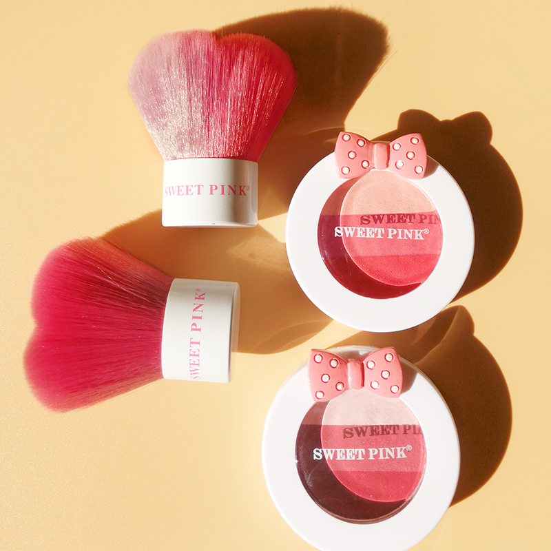 粉色安琪SWEET PINK公主腮红礼盒(蔷薇粉)3.8G提亮肤色;色泽持久;遮瑕;定妆;修颜