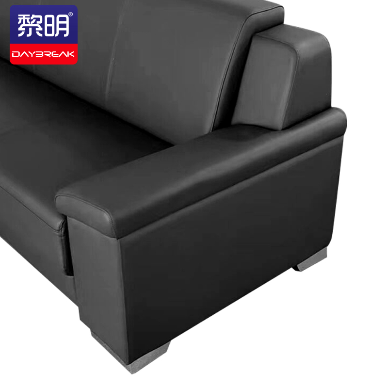 办公沙发商务办公室接待会客皮沙发 西皮三人位
