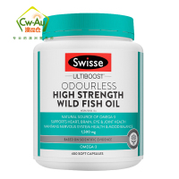 Swisse 野生鱼油软胶囊 1500mg 400粒 1瓶装 高浓度深海无腥味鱼油/深海鱼油 搭配卵磷脂 澳洲进口