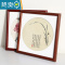 敬平实木字画画框装裱33相框挂墙正方形十字绣38钻石50国画书法框架66 8125款-胡桃色 可放27*50cm