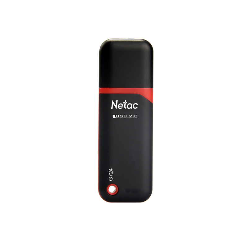 朗科(Netac) U盘 G724 16G USB2.0 红黑色