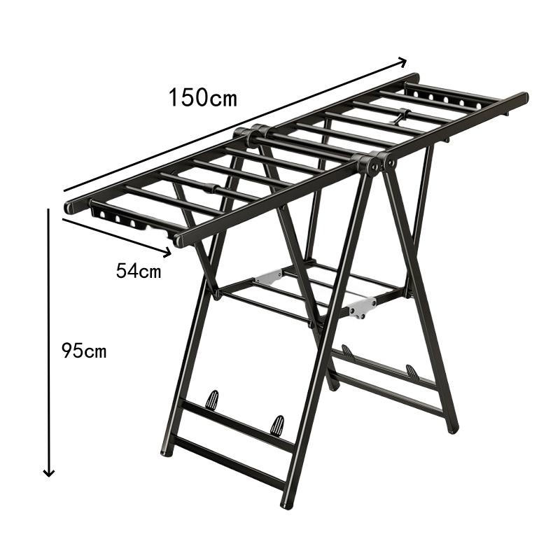 珂攸洋落地晾衣架升级黑 150*54*95cm