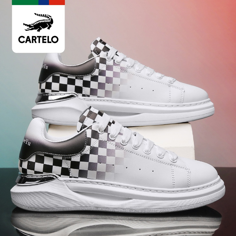 线下专柜同款卡帝乐鳄鱼cartelo新款男鞋时尚休闲鞋男士潮流板鞋百搭