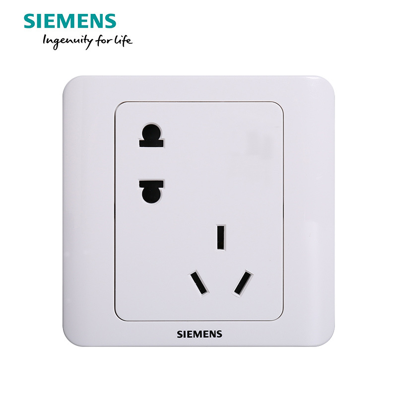 西门子(SIEMENS)开关插座 远景系列三色斜五孔错位五孔电源插座