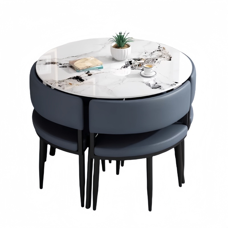 悦兴诚组合桌椅 一桌4椅90*75cm 套高清大图