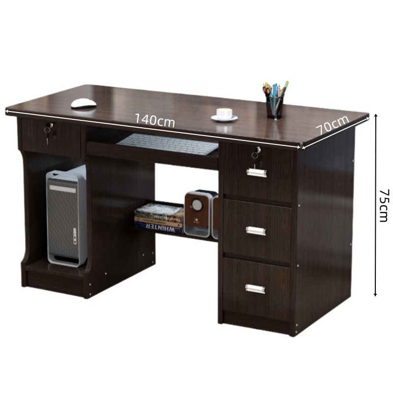 豫龙都 办公桌电脑桌 1.4m 张高清大图