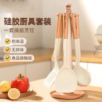 食品级硅胶汤勺盛汤粥勺子大号不粘锅专用锅铲炒菜长柄粥饭勺8138