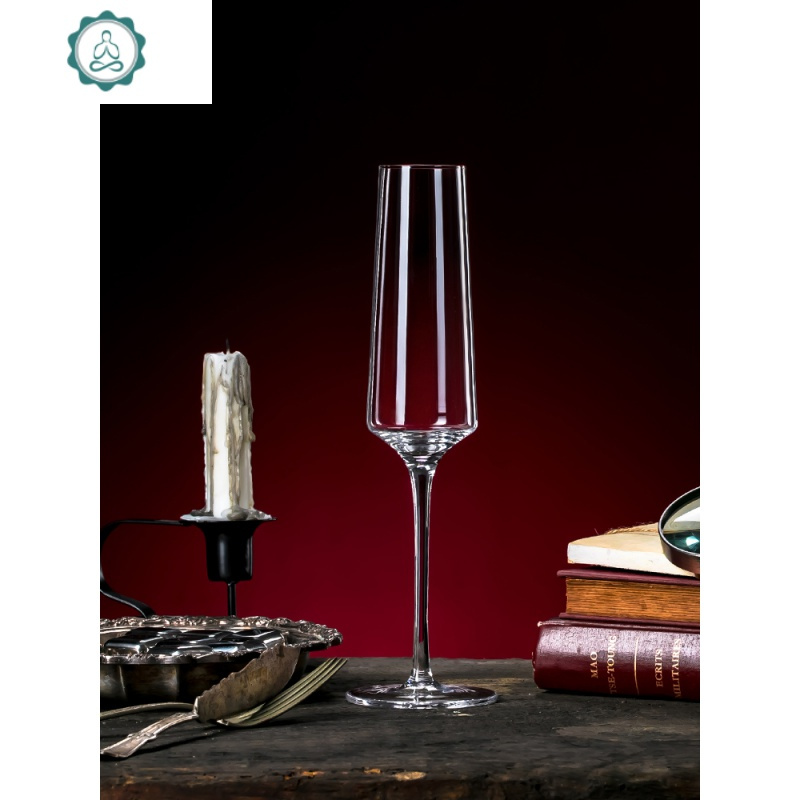 封后 水晶竖笛款130ml[4只装 [送]绽放杯架玻璃杯