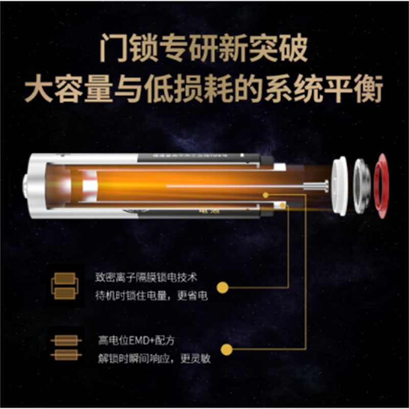 南孚爱掌门智能门锁5号碱性电池LR6五号 AA 1.5V适用于指纹锁/电子锁/智能锁/防盗密码锁等智能锁电池5号40节