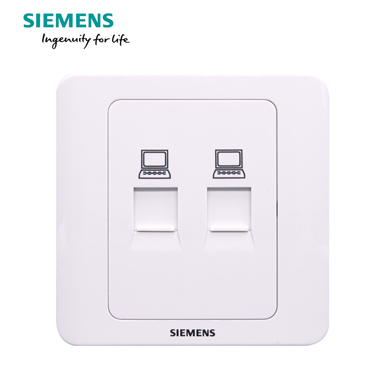 西门子(SIEMENS)开关插座 远景雅白系列二位电脑插座5TG01231CC1