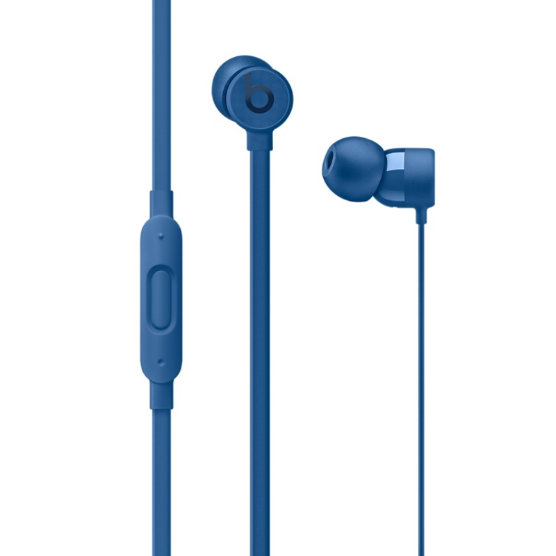 BEATS urBeats3 入耳式耳机 3.5mm接口 有线耳机 三键线控 带麦 - 蓝色